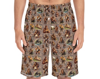 Funny Sasquatch Bigfoot Men's Board / Swim Shorts