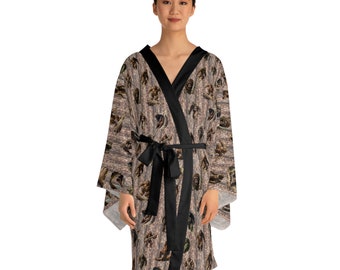 Sasquatch Bigfoot Long Sleeve Kimono Robe