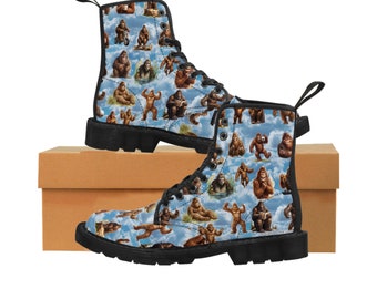 Sasquatch Bigfoot Women's Canvas Boots