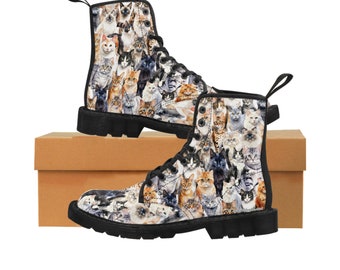 Kittens Cats Women's Canvas Boots