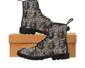 Sasquatch Bigfoot Men's Canvas Boots