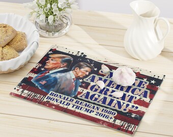 Donald Trump & Ronald Reagan Cutting Board