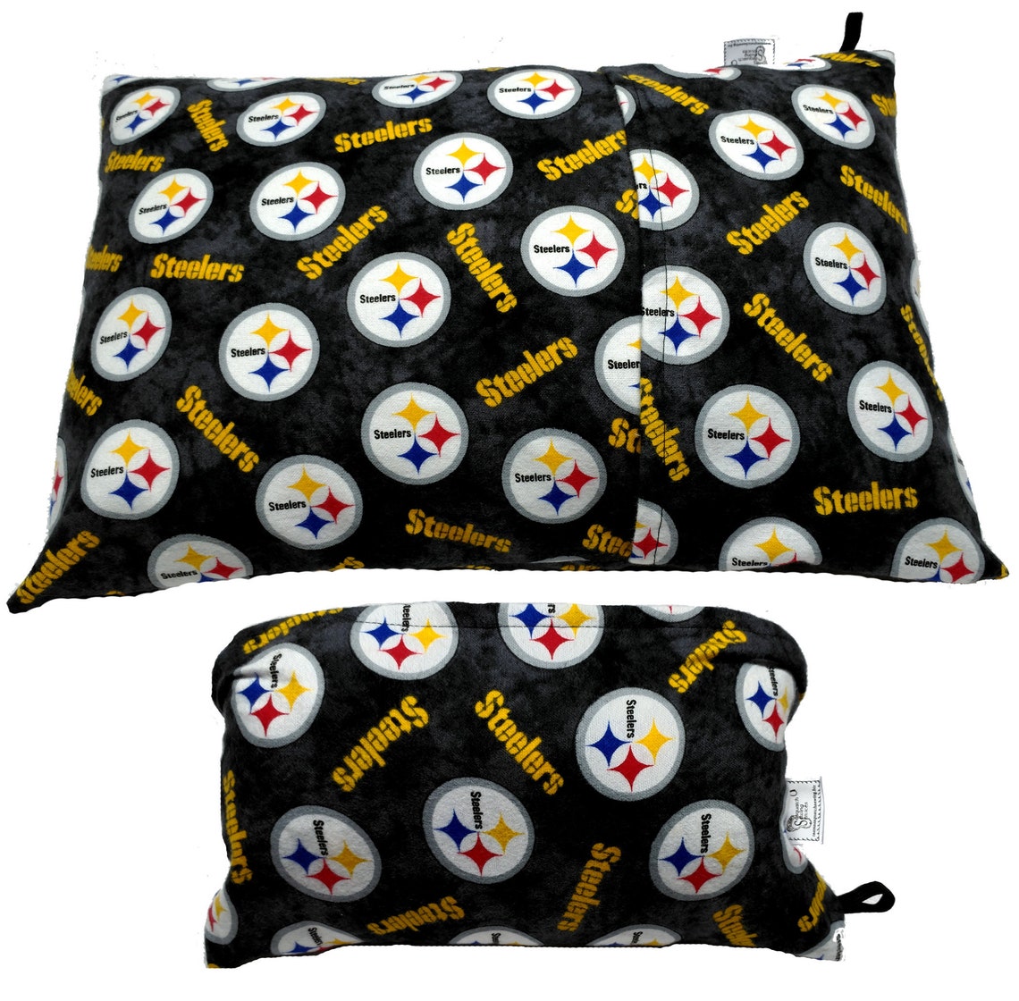 My Pillow Travel Case / Sham Throw Pillow Roll N Go W/ EXCLUSIVE easy Attach Loop Flannel Etsy