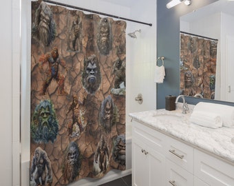 Sasquatch / Bigfoot Scary Shower Curtain