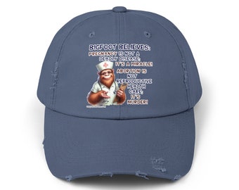 Sasquatch Bigfoot Believes Pregnancy is a Miracle, Abortion Baseball Cap