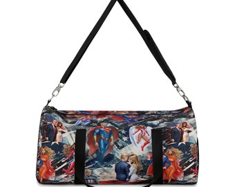 Donald & Melania Trump Superheroes Duffel Bag