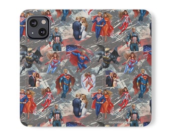 Donald & Melania Trump Super Heroes Tough Cell phone Flip Cases