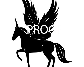 Pegasus Unicorn 10 - SVG, PNG, PDF formats - The 99Cent Store!