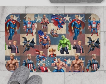 Donald Trump Superhero Kitchen / Bath Floor Mat