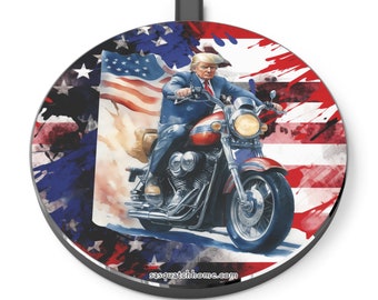 Donald  Trump on Motorcycle Wireless Charger