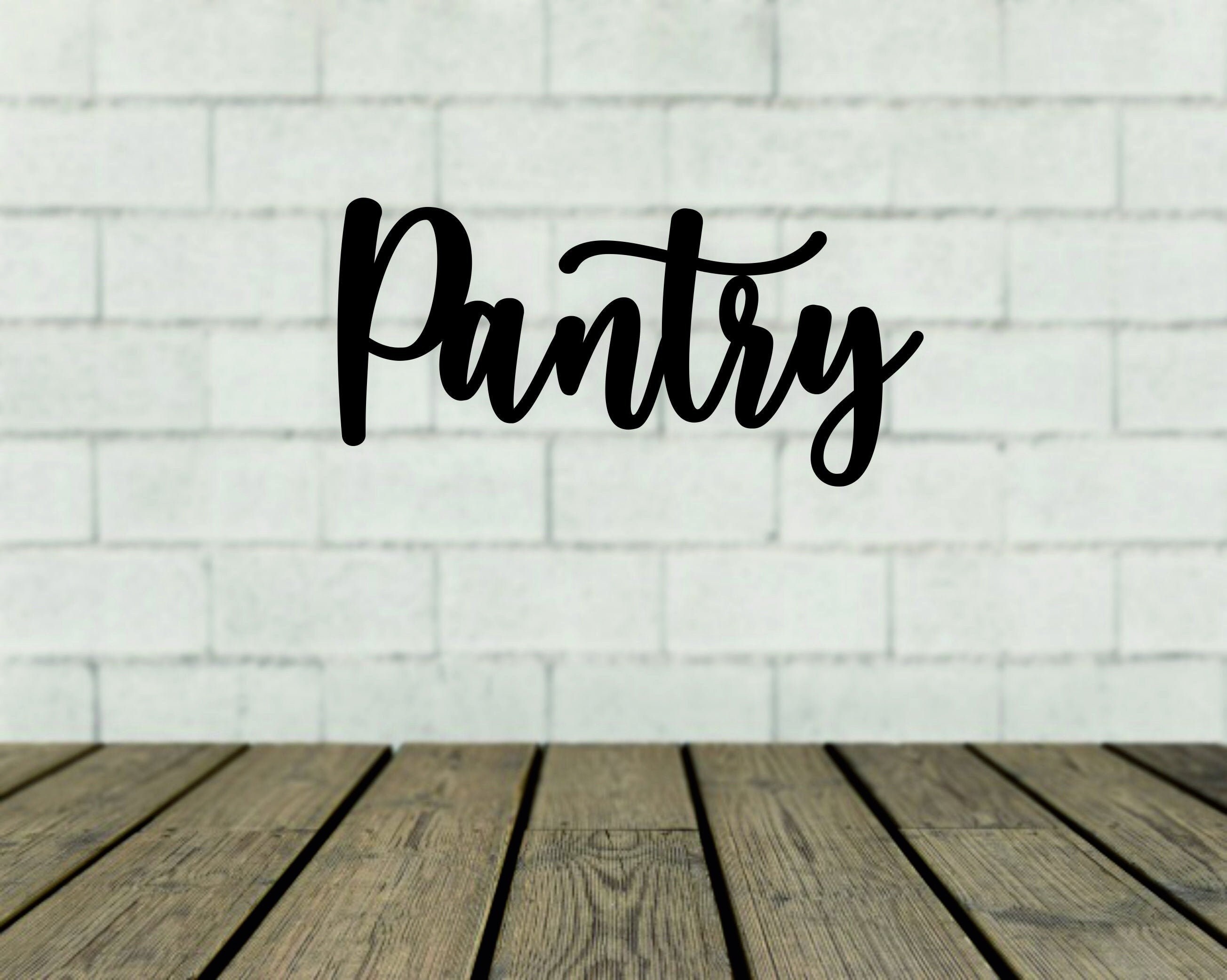 Pantry Sign / Pantry Wood Word / Kitchen Decor /Farmhouse Etsy