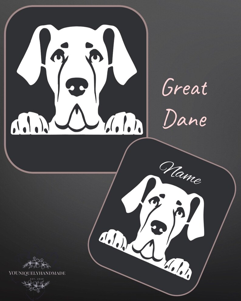 Custom Peeking Dog Decals / Car Decal / Dog Decals Etsy