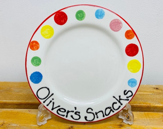 MULTICOLOUR Personalised Snack Plate