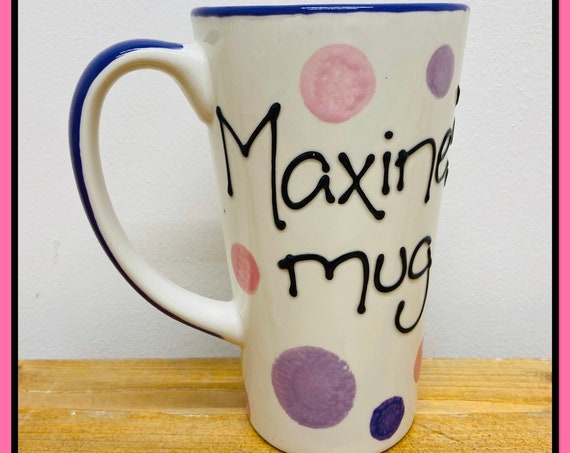 PINK & PURPLE Personalised Latte Mug