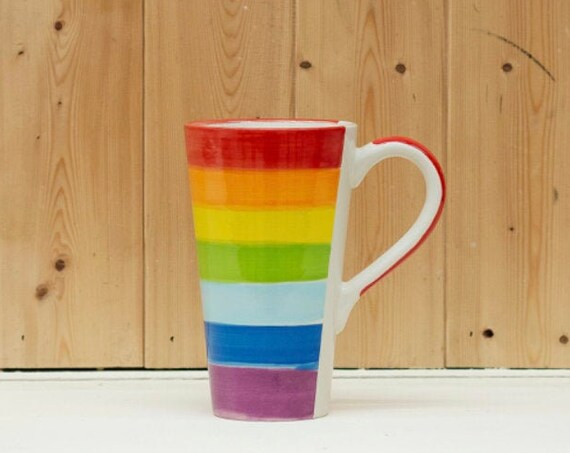 Rainbow Latte Mug - 20% goes to NHS