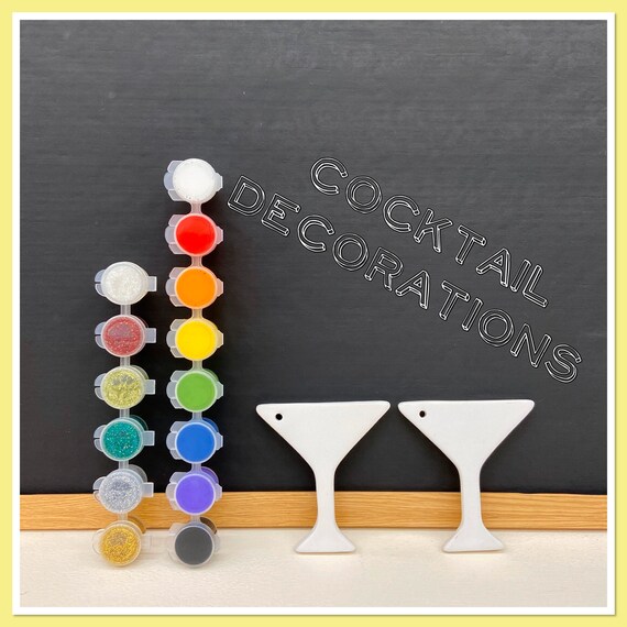 2 x Cocktail Decoration Acrylic Painting Kit