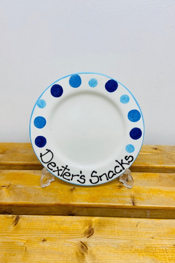 BLUE Personalised Snack Plate