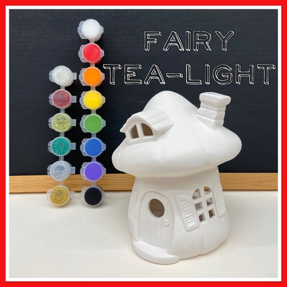 Fairy Mushroom Tea-light Acrylic Painting Kit