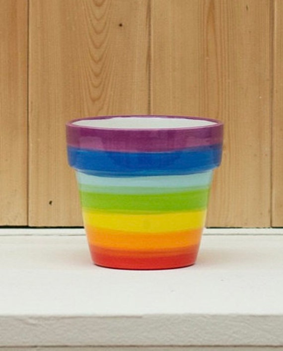 Rainbow Flower Pot