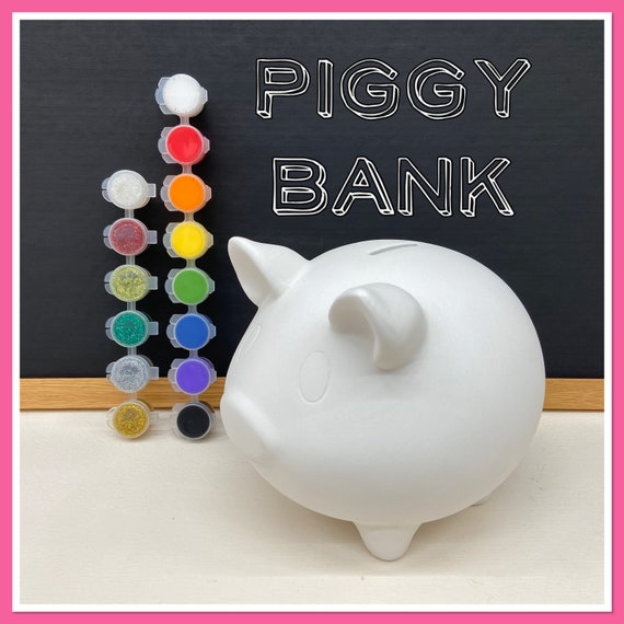 LARGE Piggy Bank Acrylic Painting Kit