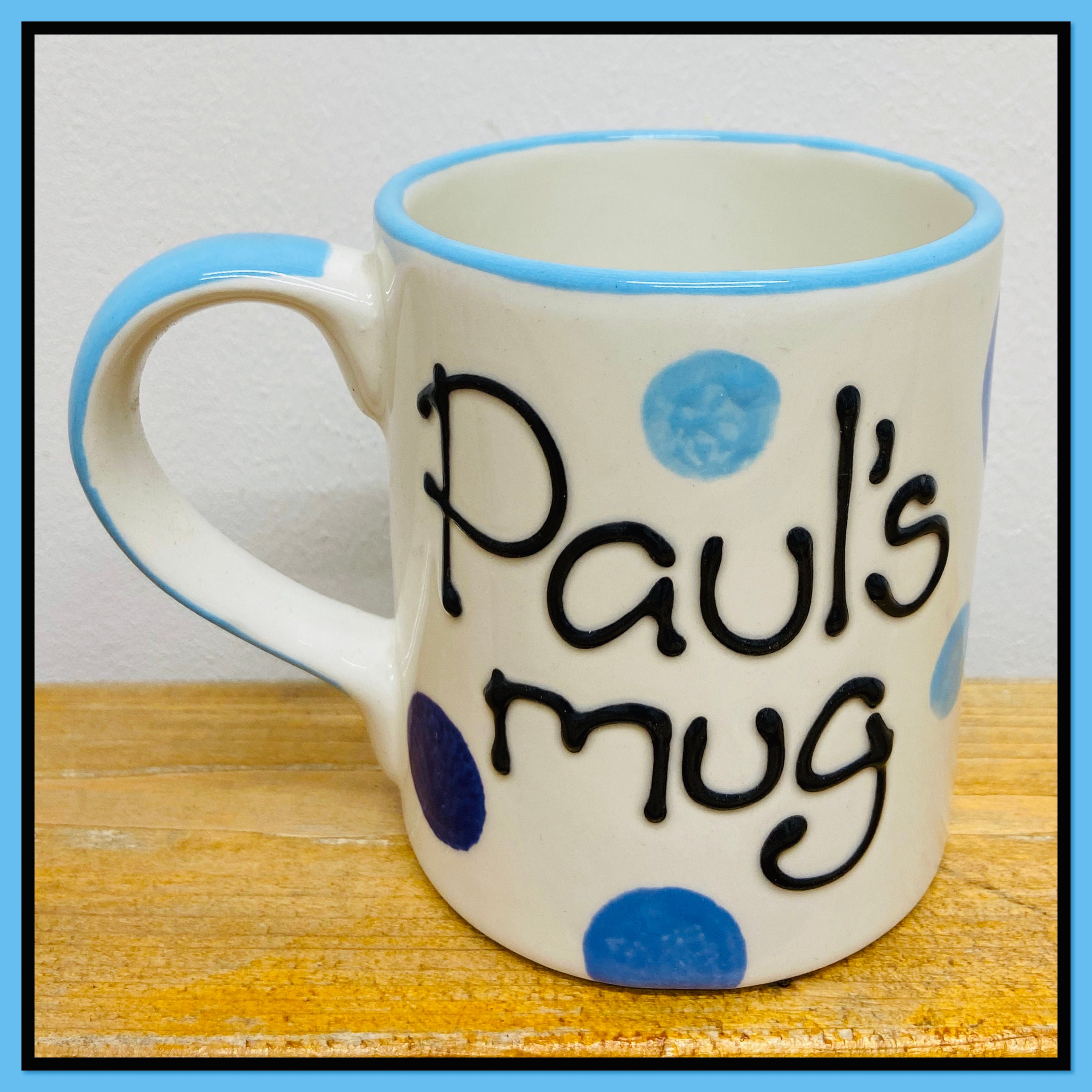 BLUE Personalised Mug Etsy