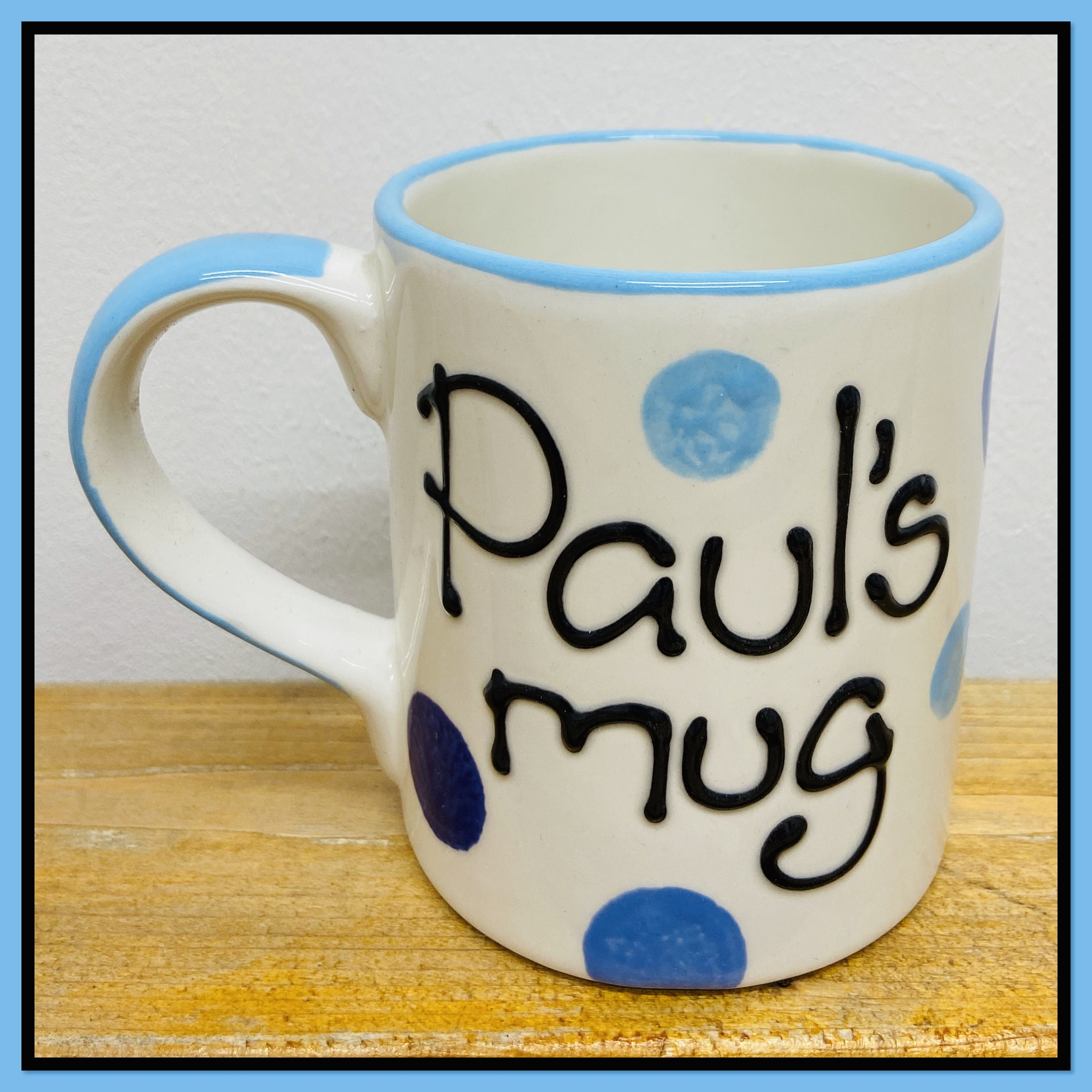 BLUE Personalised Mug Etsy