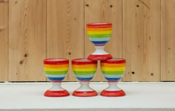 Rainbow Egg Cup - 20% goes to NHS