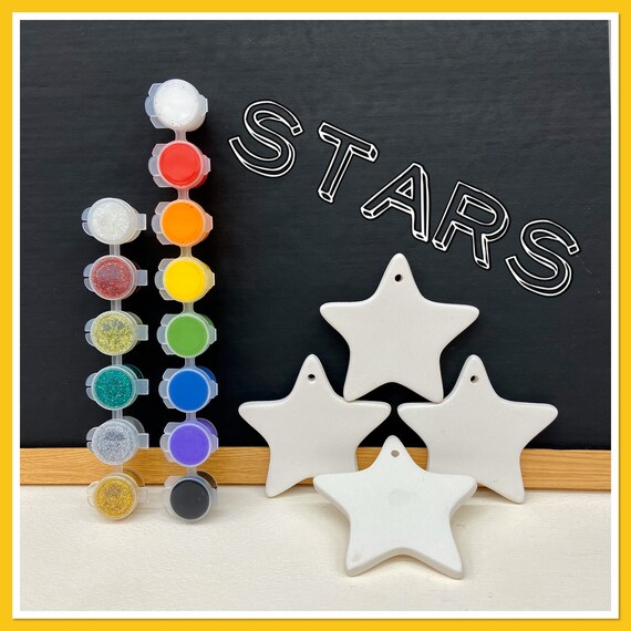 4 x Star Decorations Acrylic Painting Kit