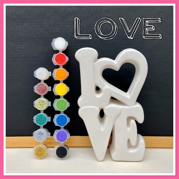 LARGE Free Standing LOVE Acrylic Painting Kit