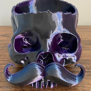 Skull Succulent Planter Bowl, 3D Printed