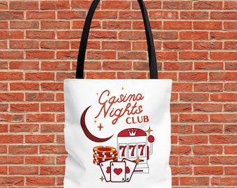 Bolsa de tela retro de Las Vegas: recuerdo de fiesta de casino, regalo de póker