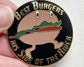 Nona the Ninth-Inspired Burger Pin | Locked Tomb-Inspired Hard Enamel Pin