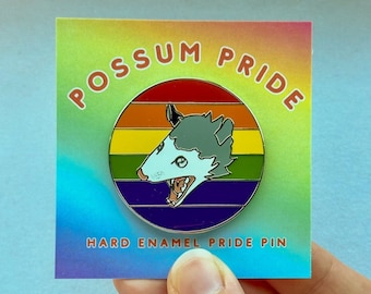 Screaming Possum Pride Pins | Pride Possum Pins