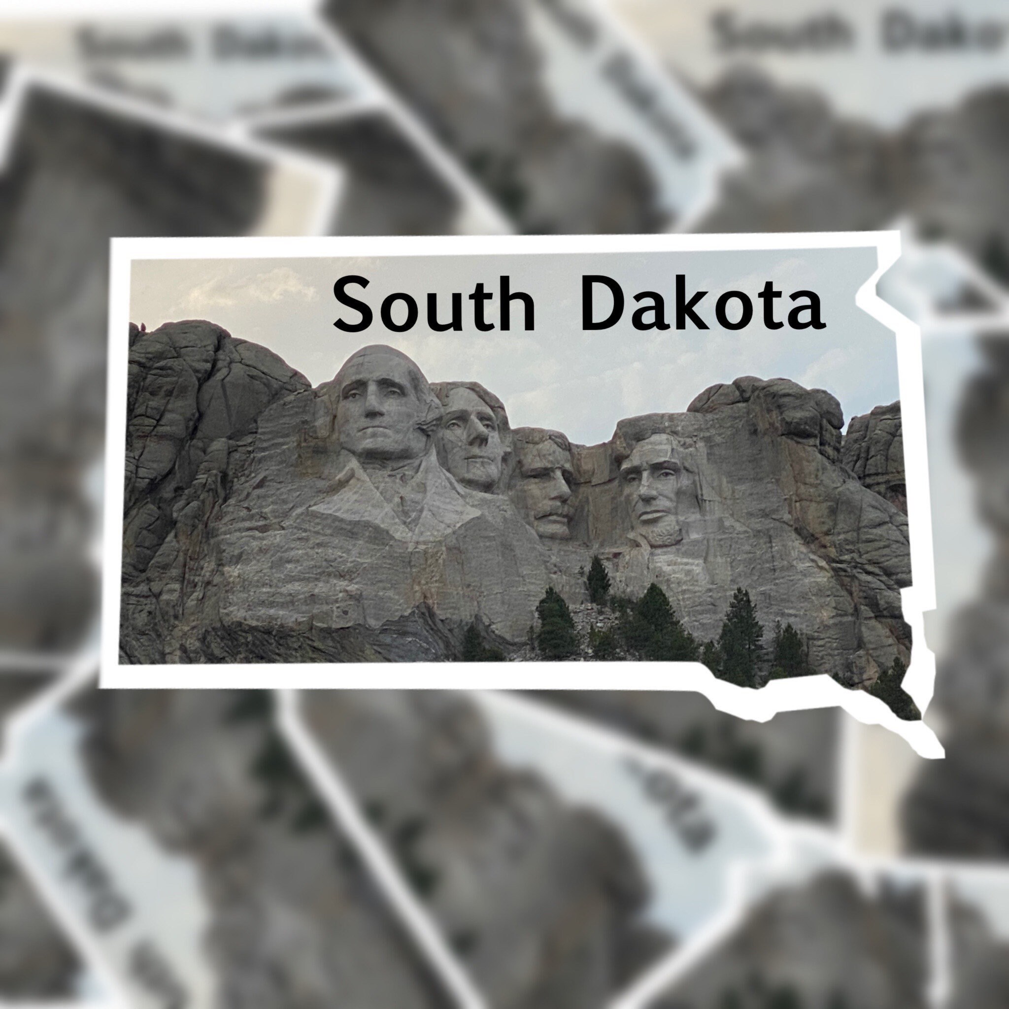 South Dakota Mount Rushmore sticker Etsy