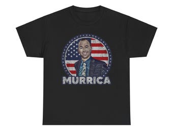 James Murray Murrica Unisex Tee - Impractical Jokers Fan T-Shirt, USA Flag Patriotic Apparel, Funny TV Show Merch, American Comedy Gift,