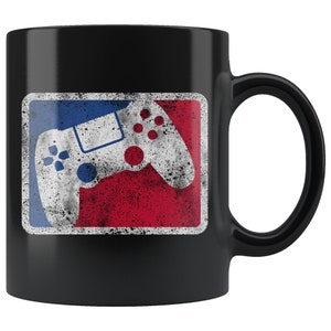Game Controller Official Logo Stamp 11 oz Black Coffee Mug