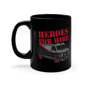 Heroes for Hire Special Teams Kultige 11 oz Schwarze Kaffeetasse