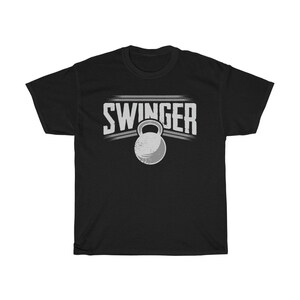 Swinger Funny Gym Work Out Kettlebell T-Shirt