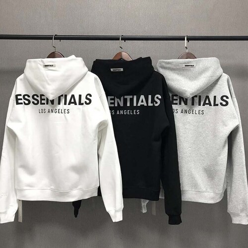 Essentials Los Angeles Hoodie Unisex Reflective Letter Etsy