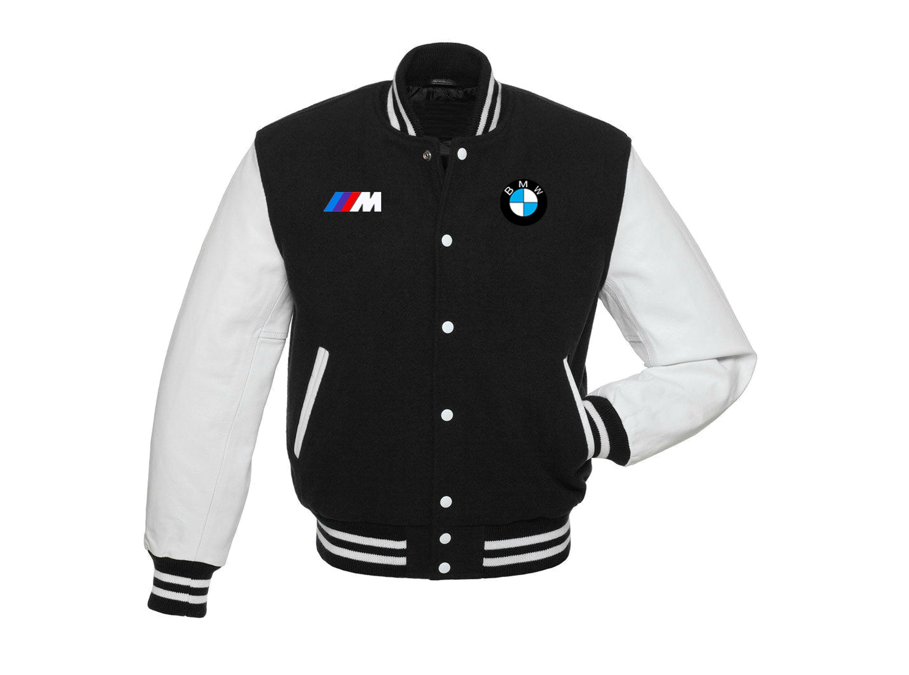 Varsity Jacket BMW Letterman Jacket White and Black With | Etsy