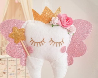Personalised Tooth Fairy Pillow, Tooth Fairy Door Hanger