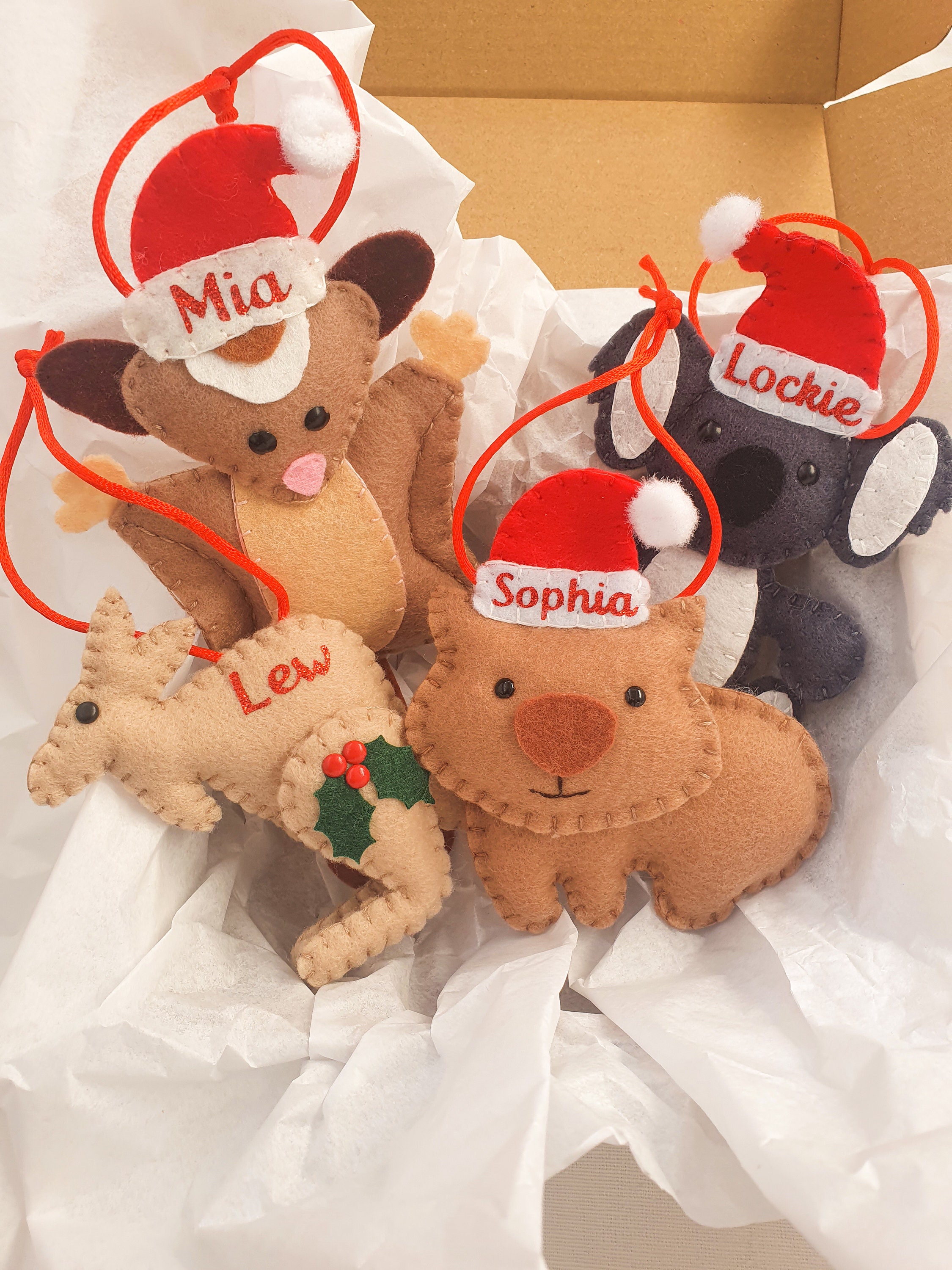 Felt Australian Animal Christmas Decorations/australian Etsy Australia
