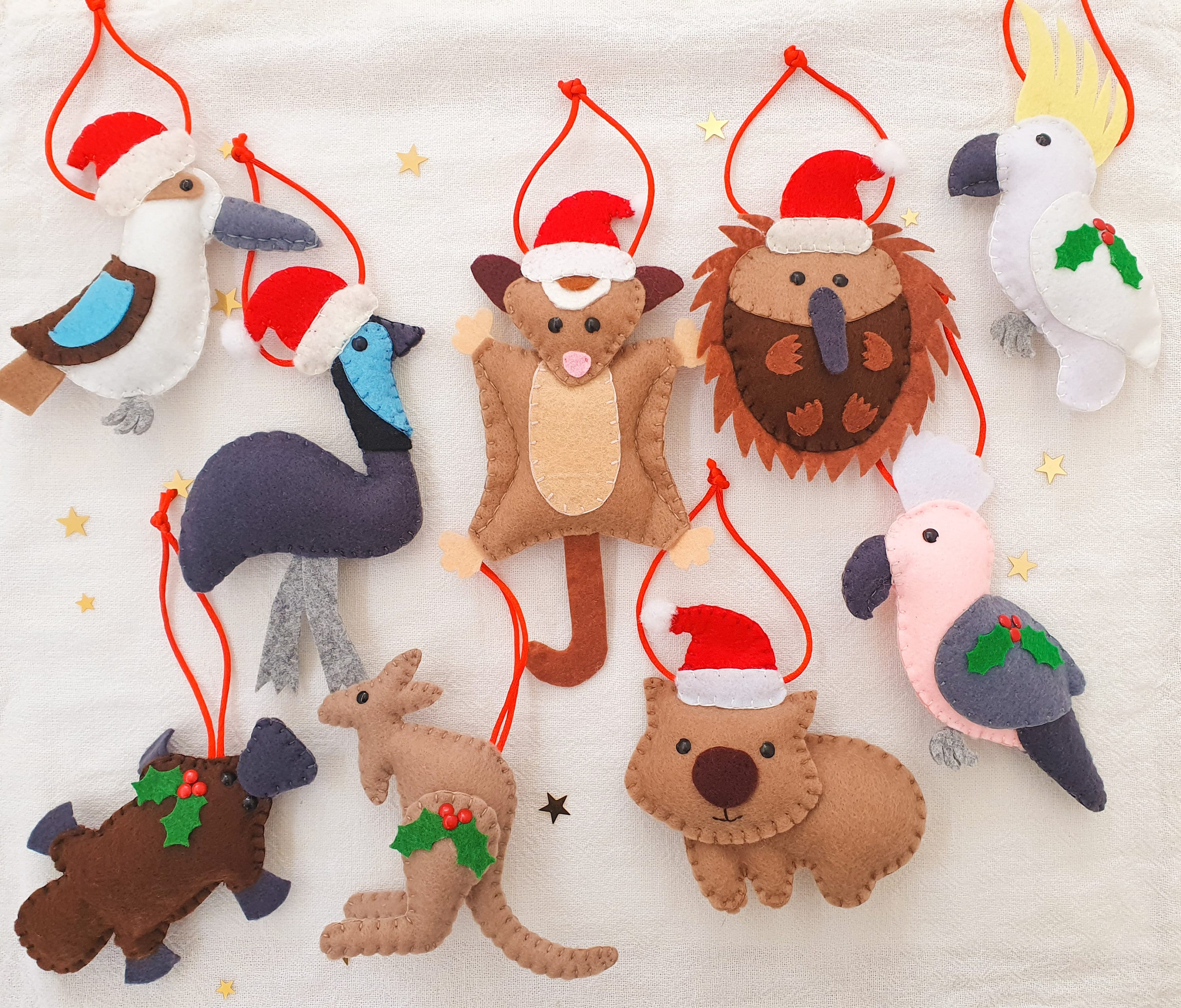 Felt Australian Animal Christmas Decorations/australian Etsy Australia
