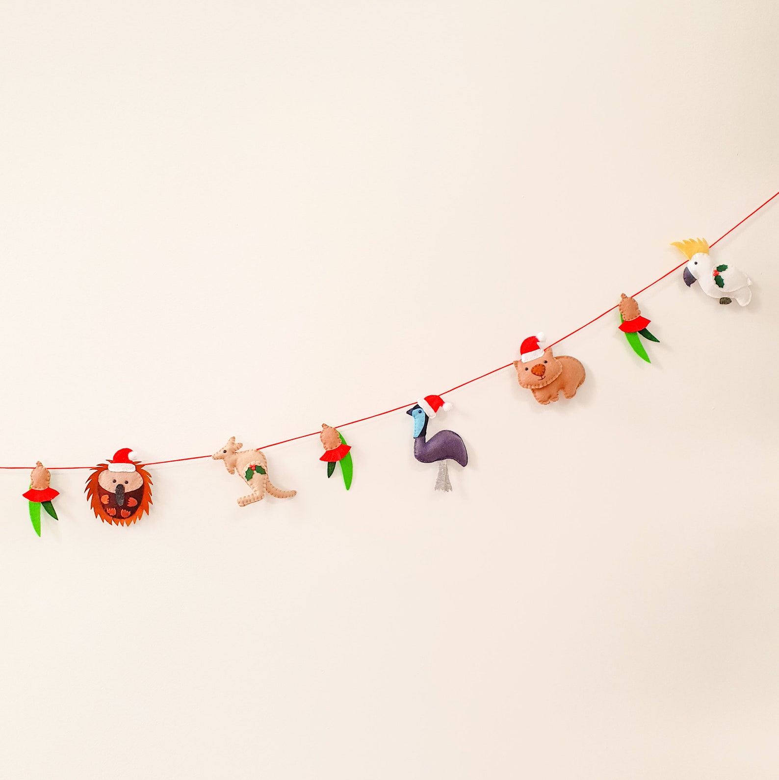 Felt Australian Animal Christmas Decorations/australian Christmas