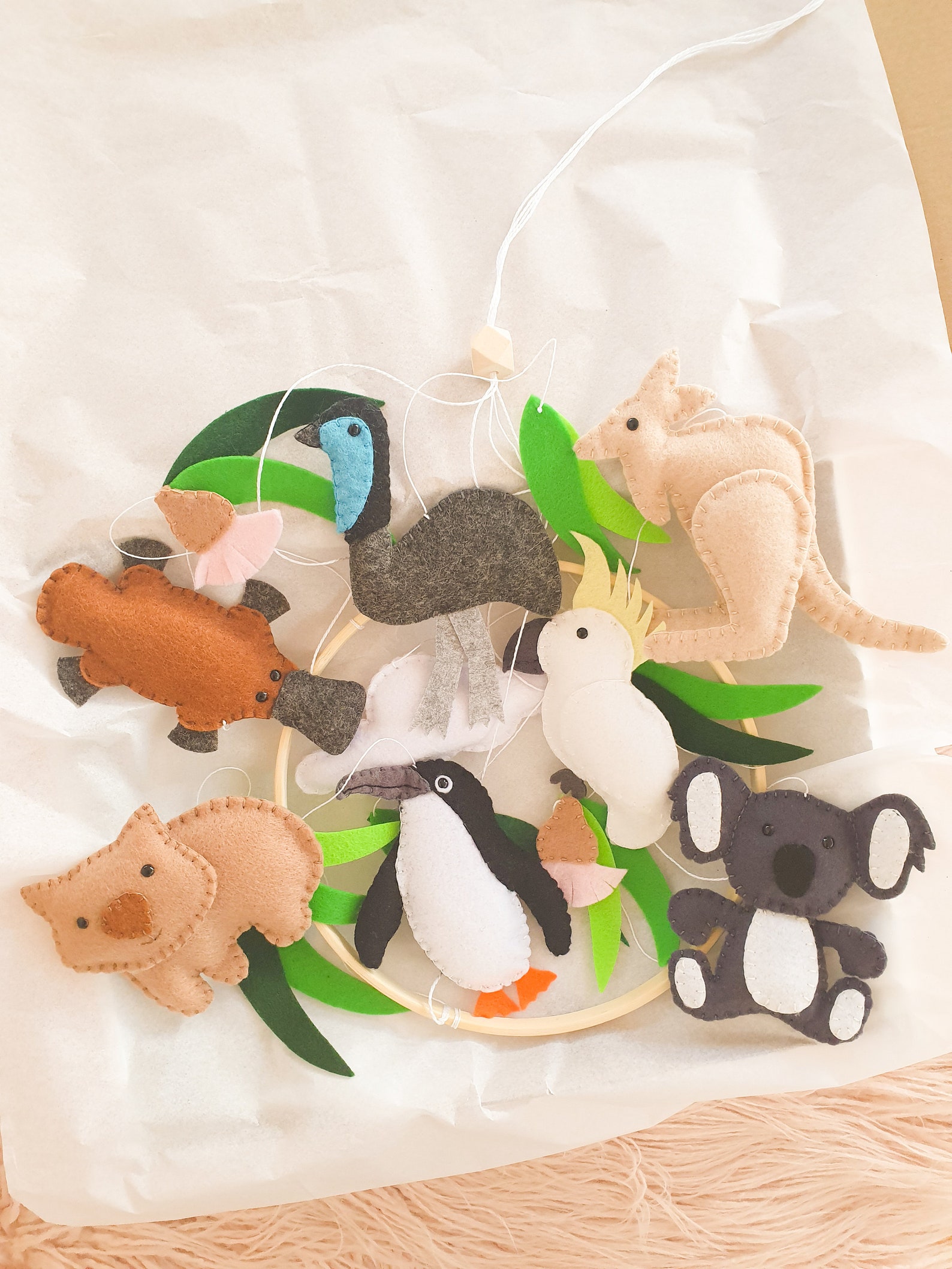Baby Mobile Australian Animal Felt Baby Mobile Nursery Etsy Australia