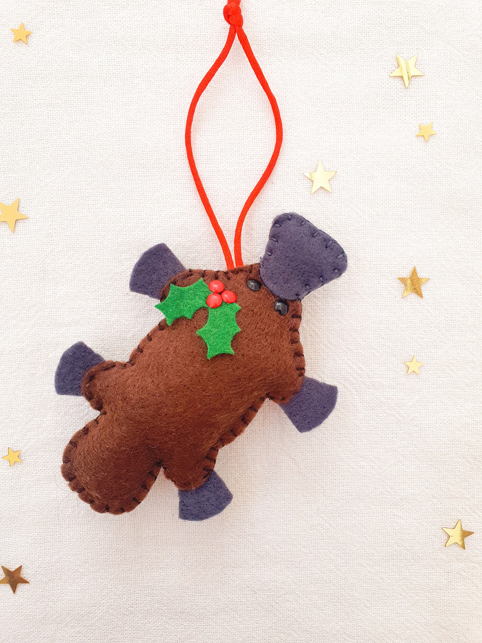 Felt Australian Animal Christmas Decorations/australian Christmas