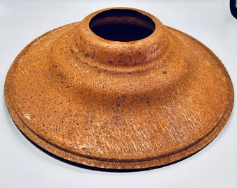 Paar Vintage British Kupfer Lampenschirme