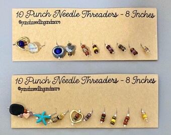 Embroidery Punch Needle threader(10 Pieces) - Punch Needle Threader - Ultra Punch needle threader - Needle Threader