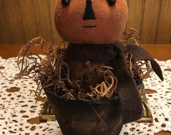 Primitive Halloween, primitive pumpkin decor, primitive Halloween decor, Halloween decor, fall decor, primitive fall decor