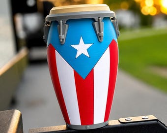 Puerto Rican Flag Can Holder